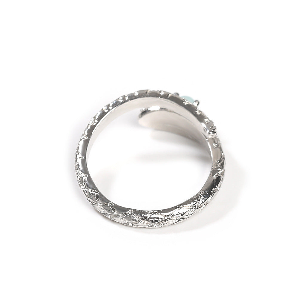 Zircon snake open ring by nowadaysfashion