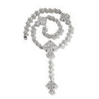 Hip Hop Beaded Zirconia Cross Necklace by nowadaysfashion