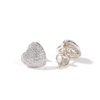 Hip Hop diamond-encrusted 925 silver stud earrings by nowadaysfashion