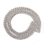 Hip-hop bar-style Cuban zircon-encrusted necklace by nowadaysfashion