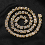 Iced Out Tennis Chain Cubic Zirconia CZ Hip Hop Necklace by nowadaysfashion
