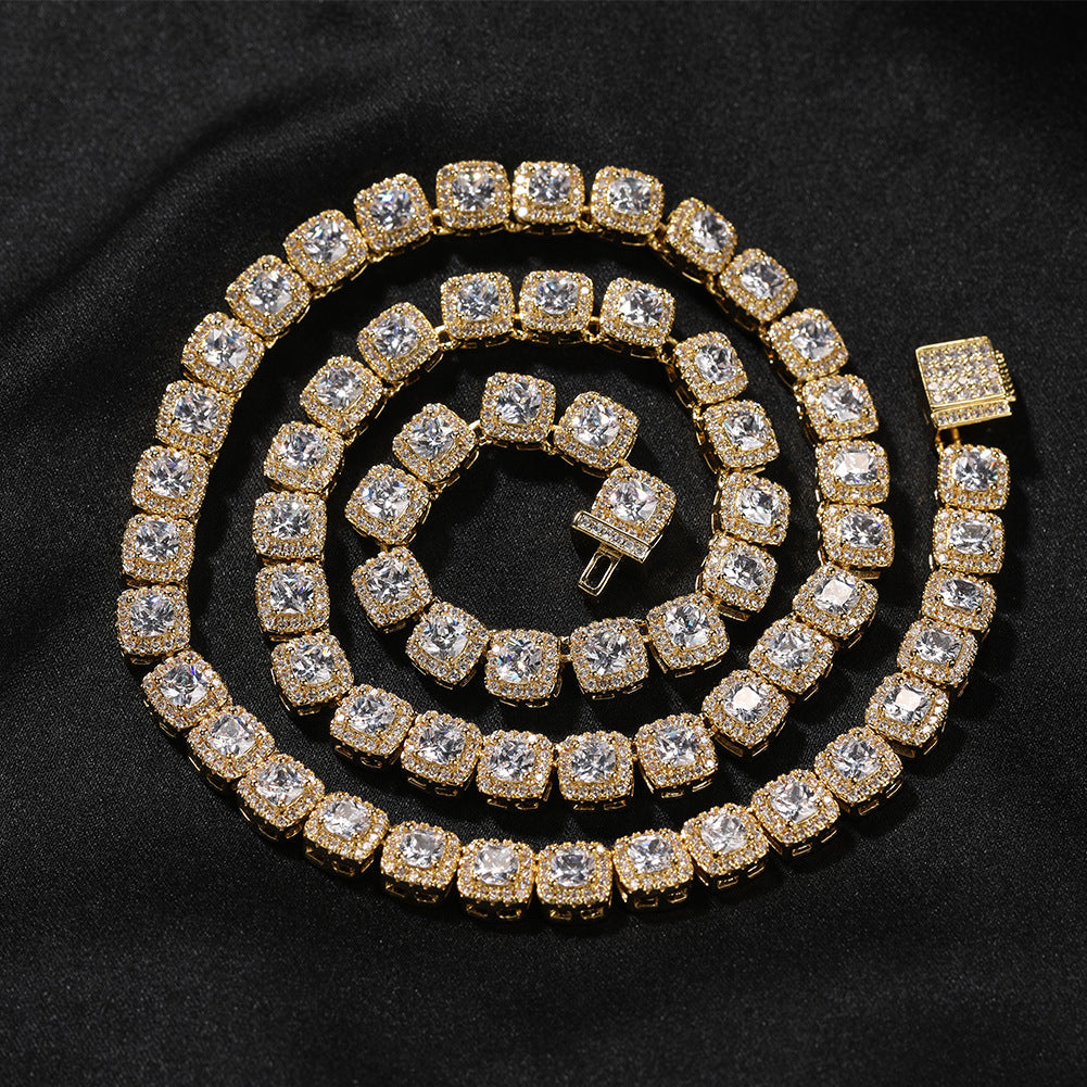 Iced Out Tennis Chain Cubic Zirconia CZ Hip Hop Necklace by nowadaysfashion
