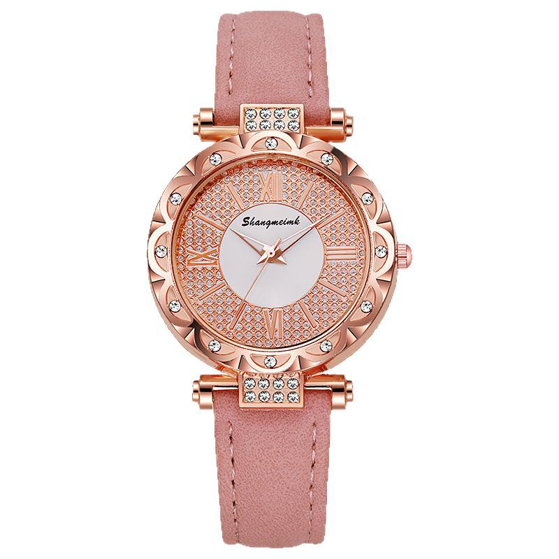 Korean-style quartz watch with a simple leather strap. by nowadaysfashion