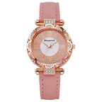 Korean-style quartz watch with a simple leather strap. by nowadaysfashion