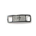 Hip-hop zircon cross smiling face broken heart shoe buckle by nowadaysfashion