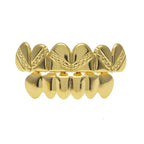Hip-hop polished braces with gold electroplating by nowadaysfashion