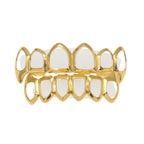 Hip-hop polished braces with gold electroplating by nowadaysfashion
