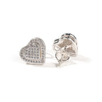 Hip Hop diamond-encrusted 925 silver stud earrings by nowadaysfashion