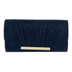 Pleated high sewing round bottom hand-held evening bag