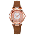 Korean-style quartz watch with a simple leather strap. by nowadaysfashion