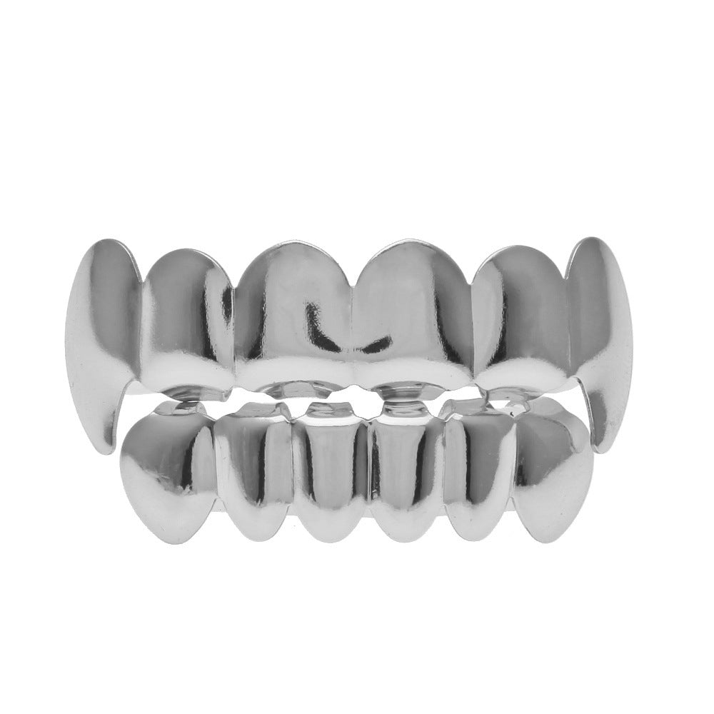 Hip-hop polished braces with gold electroplating by nowadaysfashion