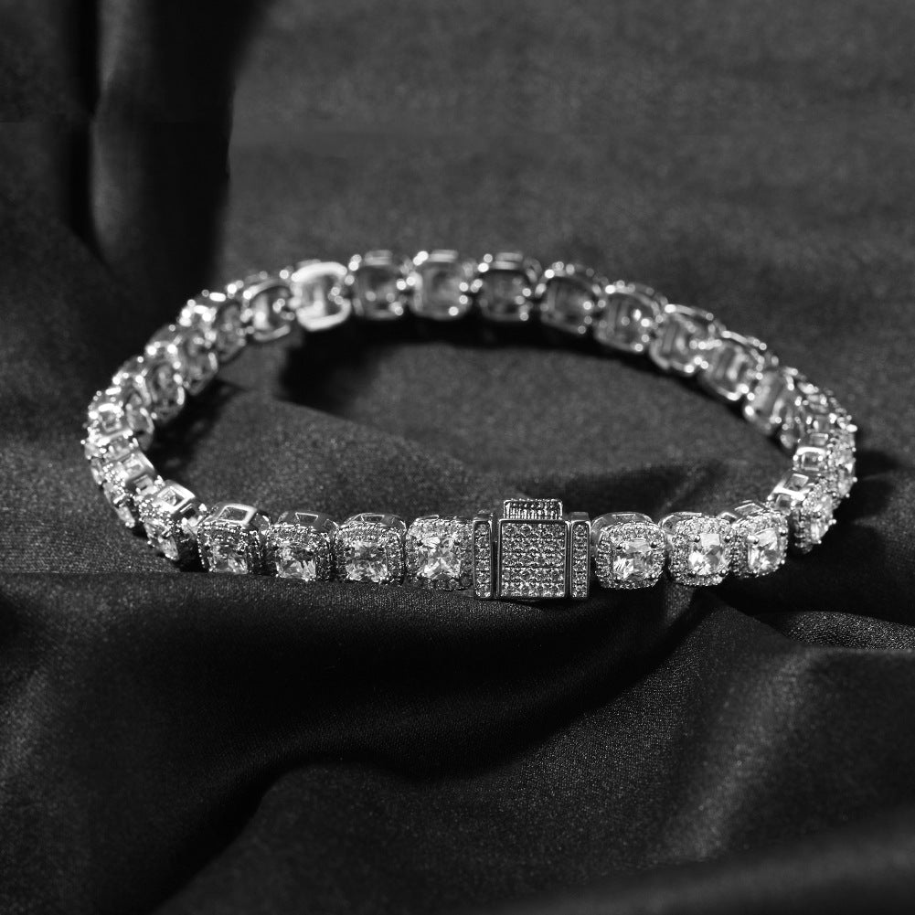 Iced Out Tennis Chain Cubic Zirconia CZ Hip Hop Necklace by nowadaysfashion