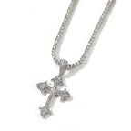 Hip-Hop Diamond-Encrusted Zircon Cross Necklace by nowadaysfashion