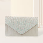 Colorful hot diamond black clutch