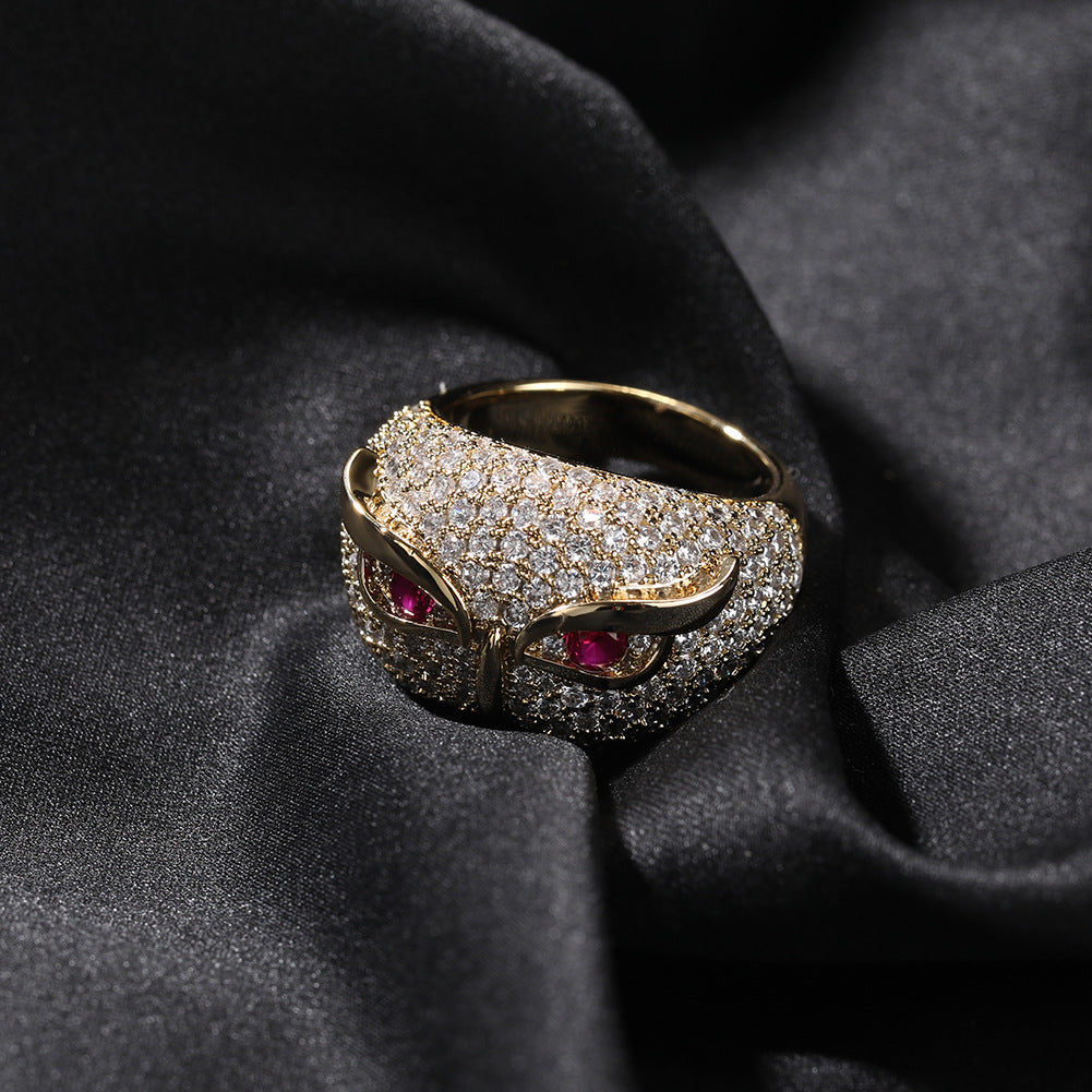 Hip-hop creative owl zircon-encrusted ring by nowadaysfashion
