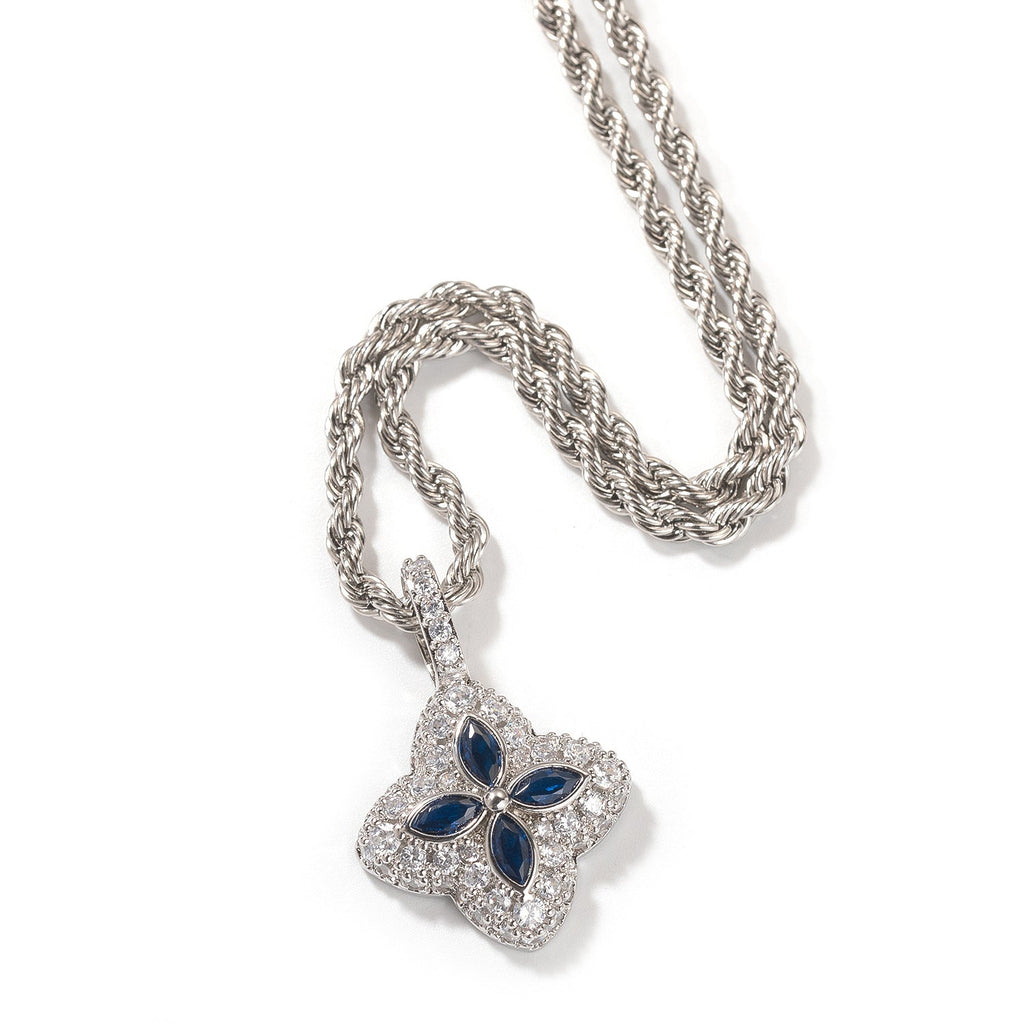 Cubic Zirconia Colorful Four-Leaf Clover Pendant by nowadaysfashion
