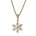 Winter rotating snowflake luminous oil drop pendant by nowadaysfashion
