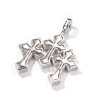 Retro Cross Square Zircon Inlay Necklace by nowadaysfashion