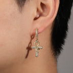 Hip-hop Anhe snake zircon earrings by nowadaysfashion