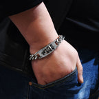 Pirates of the Caribbean skull dagger stainless steel bracelet