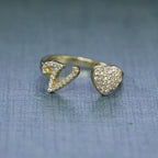 Hip-hop zircon-encrusted 26 English letters ring by nowadaysfashion