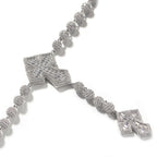 Hip Hop Beaded Zirconia Cross Necklace by nowadaysfashion