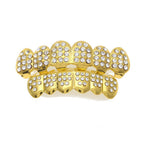 Hip-hop diamond-encrusted and gold-plated teeth grillz by nowadaysfashion
