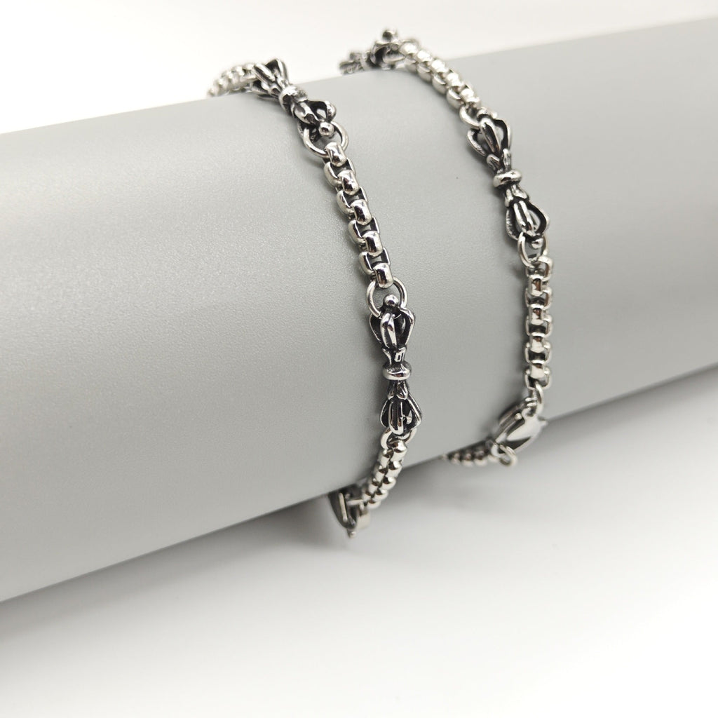 Vajra stainless steel retro simple bracelet by nowadaysfashion