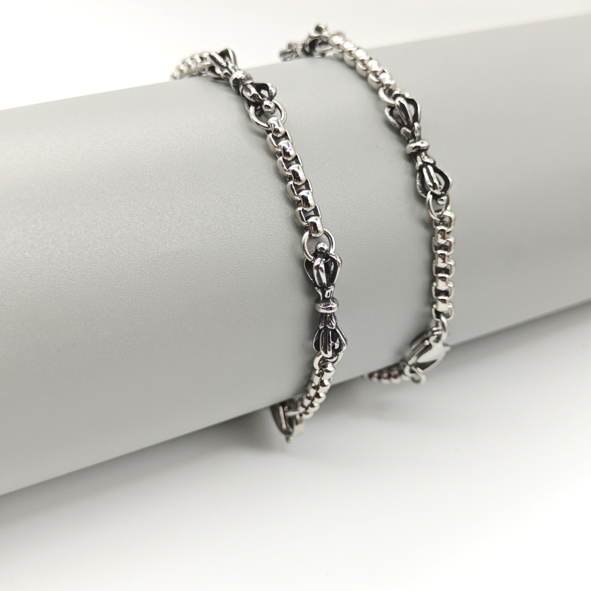 Vajra stainless steel retro simple bracelet by nowadaysfashion