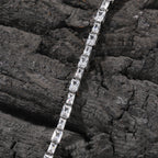 Hip-hop zircon-encrusted emerald color-matching tennis chain by nowadaysfashion