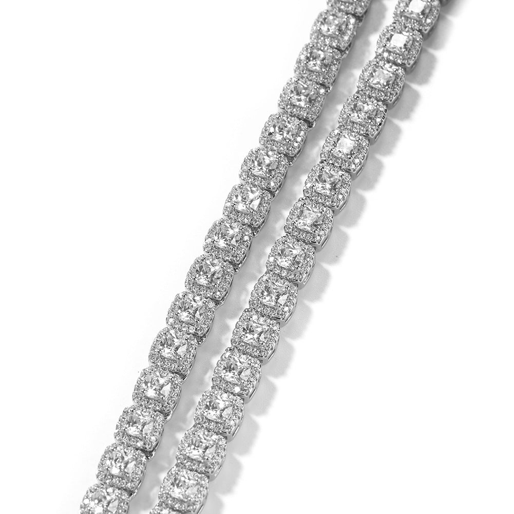Iced Out Tennis Chain Cubic Zirconia CZ Hip Hop Necklace by nowadaysfashion