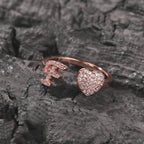 Hip-hop zircon-encrusted 26 English letters ring by nowadaysfashion