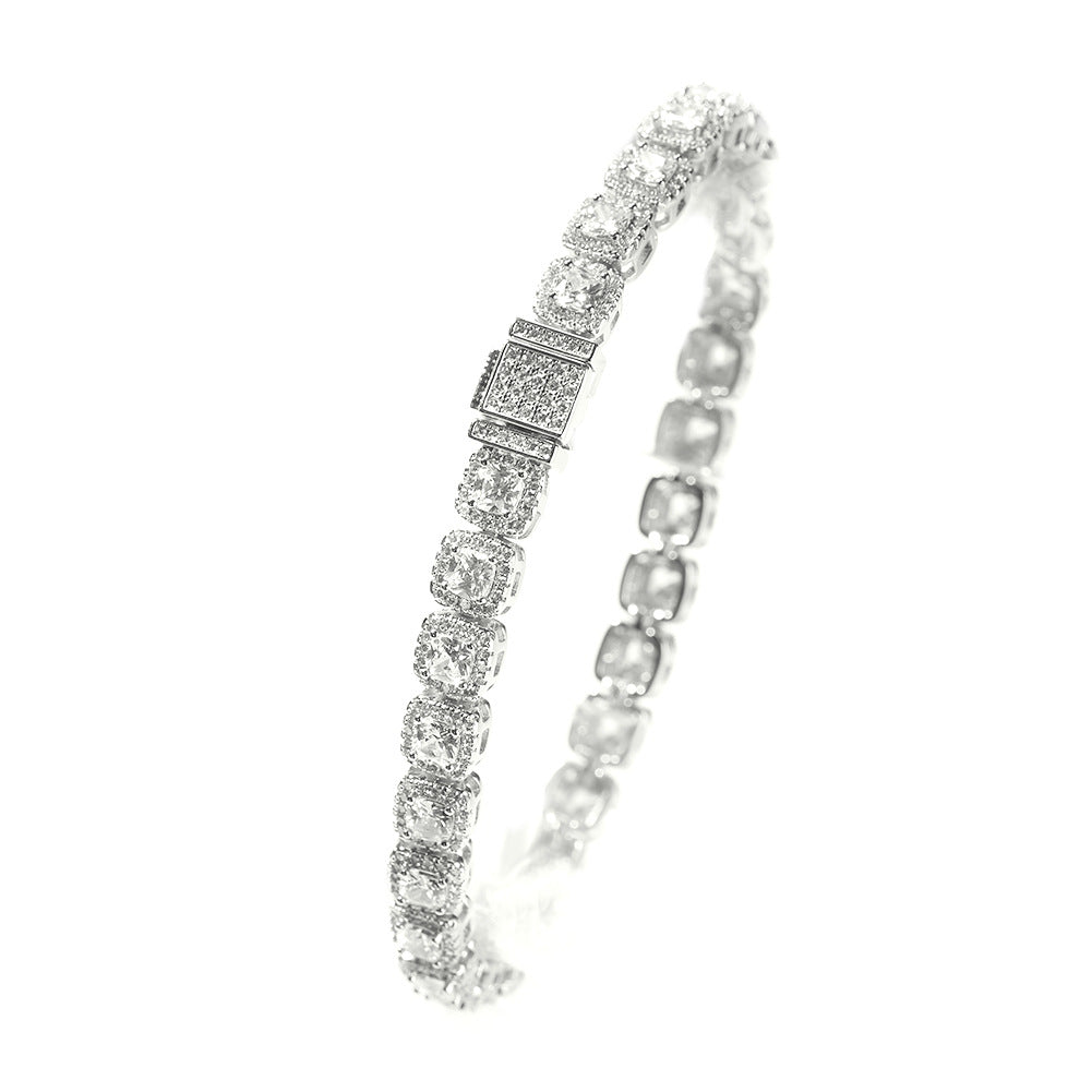 Iced Out Tennis Chain Cubic Zirconia CZ Hip Hop Necklace by nowadaysfashion