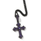 Hip-hop cross-shaped diamond Cubic Zirconia necklace by nowadaysfashion