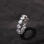Hip-hop single-row heart-shaped zircon rings by nowadaysfashion