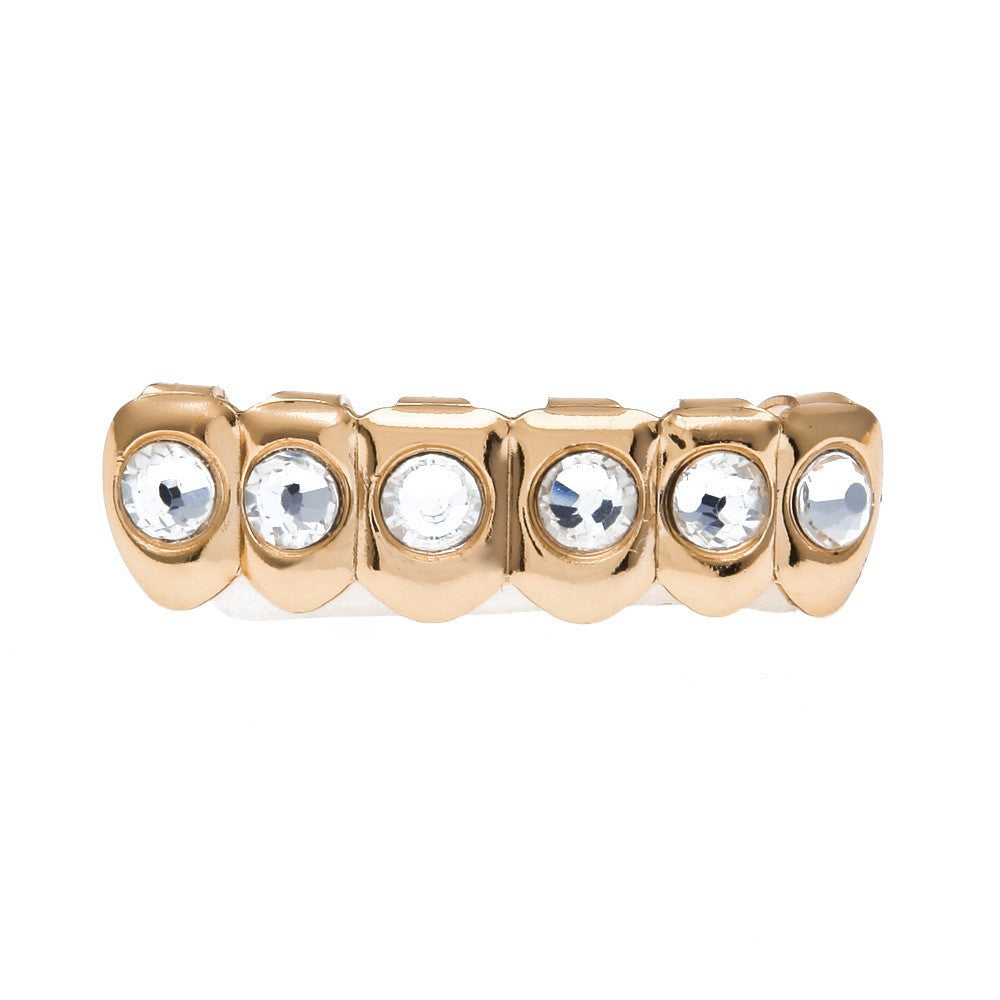 Hip-hop diamond-encrusted and gold-plated teeth grillz by nowadaysfashion