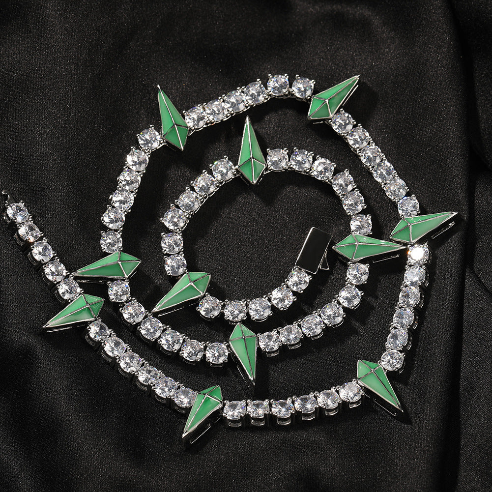 Hip-hop Black Panther zircon tennis chain by nowadaysfashion