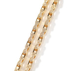 Hip Hop Rhinestone 5mm Bicycle Chain Necklace by nowadaysfashion
