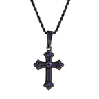 Hip-hop cross-shaped diamond Cubic Zirconia necklace by nowadaysfashion