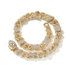 Hip-hop zircon-encrusted sun, star and eye necklace by nowadaysfashion
