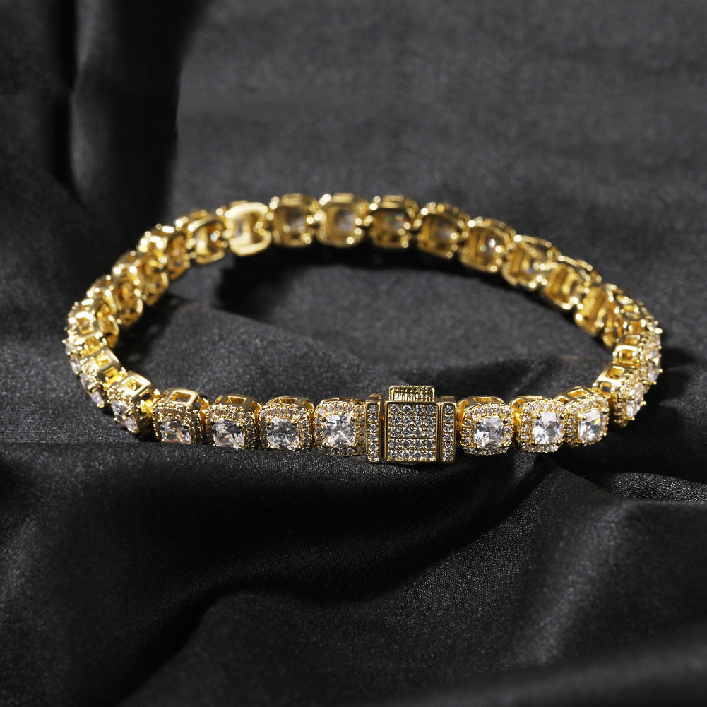 Iced Out Tennis Chain Cubic Zirconia CZ Hip Hop Necklace by nowadaysfashion