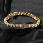 Iced Out Tennis Chain Cubic Zirconia CZ Hip Hop Necklace by nowadaysfashion
