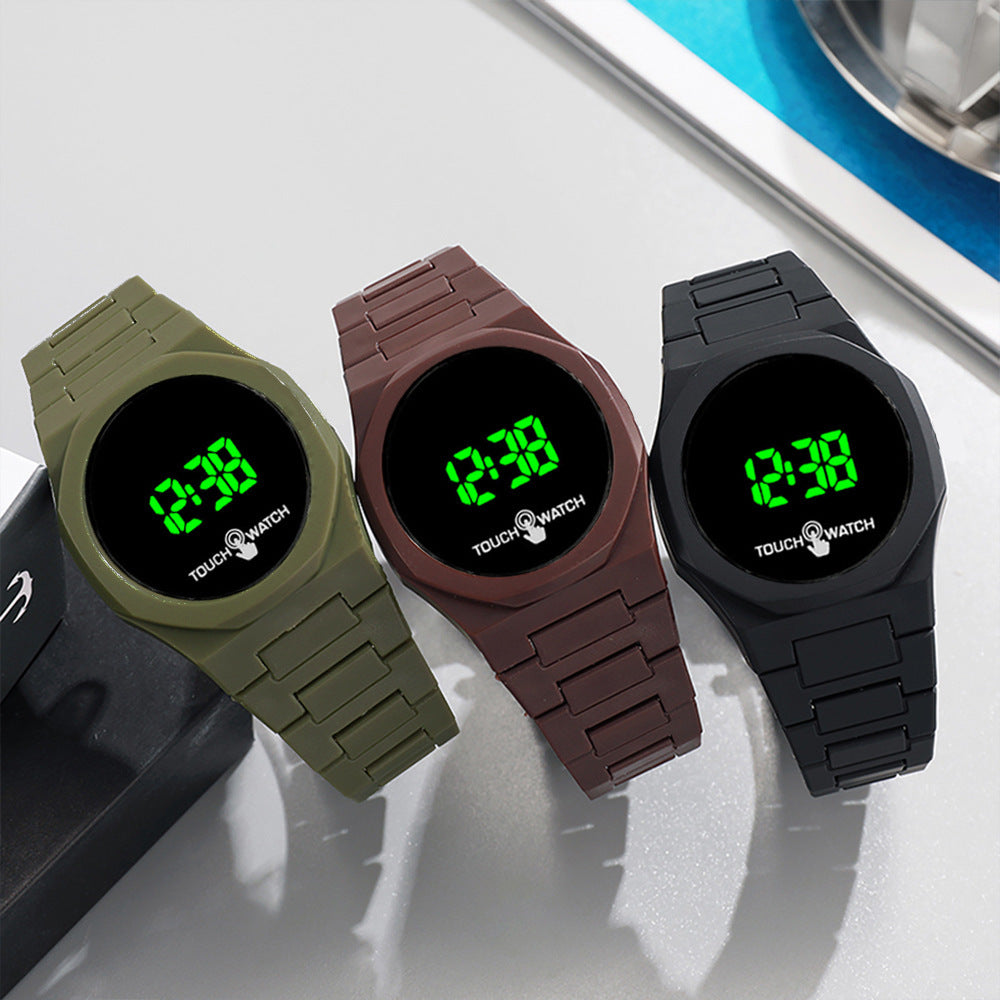 LED plastic covers and butterfly buckle watches for men and women. by nowadaysfashion