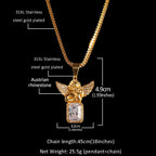 Hip Hop Winged Angel Pendant Necklace by nowadaysfashion