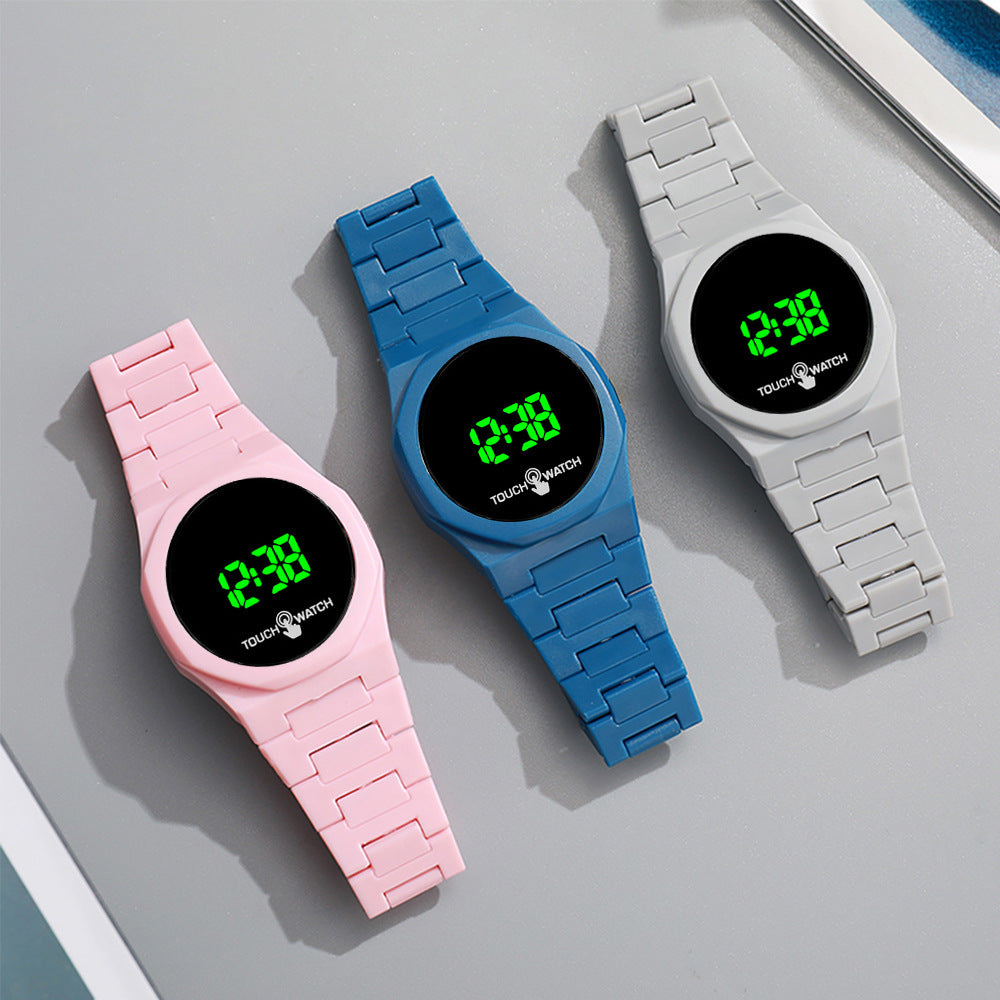 LED plastic covers and butterfly buckle watches for men and women. by nowadaysfashion