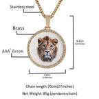 Hip Hop XL large round DIY pendant necklace by nowadaysfashion
