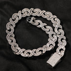 15mm Diamond Geometric Infinity Cuban Chain by nowadaysfashion
