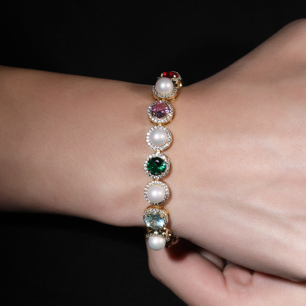 Creative multicolored pearl necklace by nowadaysfashion