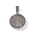 Hip-hop round disc zircon-encrusted praying hands pendant by nowadaysfashion