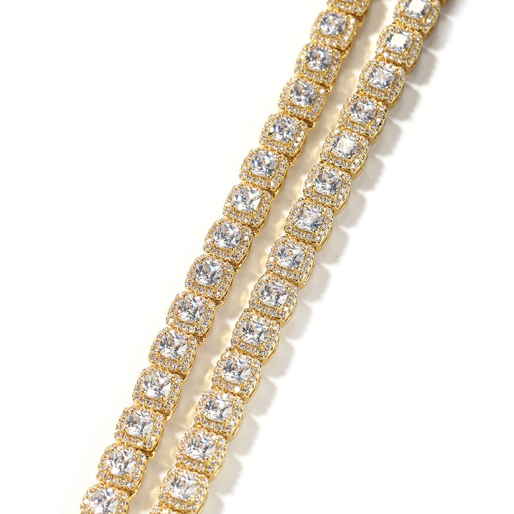 Iced Out Tennis Chain Cubic Zirconia CZ Hip Hop Necklace by nowadaysfashion